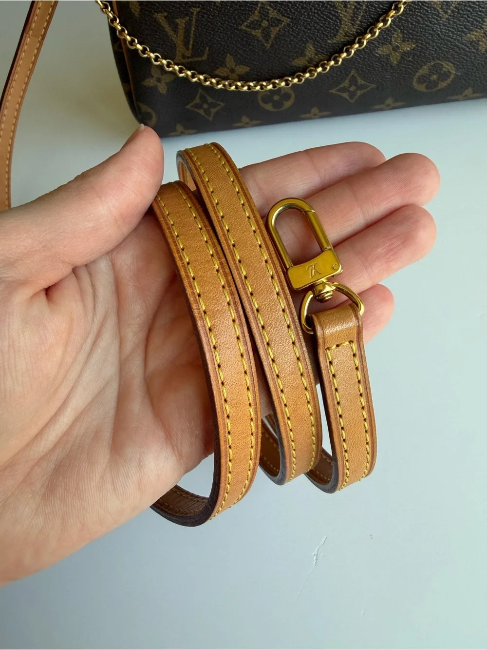 Authentic Louis Vuitton Eva Crossbody Monogram Canvas & Leather Clutch Purse Bag